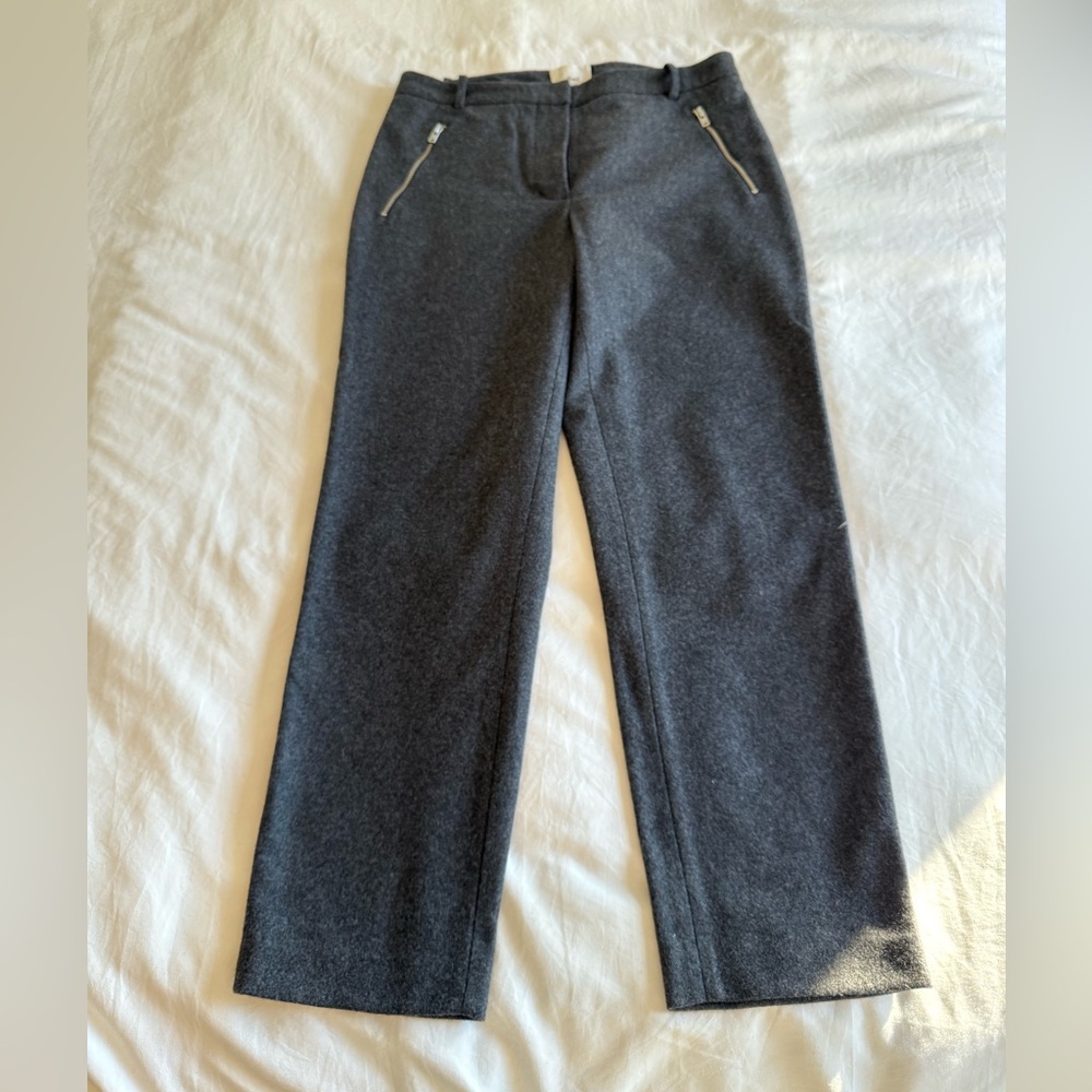 Wilfred Wool/Cashmere Blend Charcoal Gray Trousers NWOT